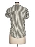 Alexander Jordan 100% Rayon Stripes Green Short Sleeve Blouse Size L - photo 2