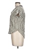 Alexander Jordan 100% Rayon Stripes Green Short Sleeve Blouse Size L - photo 5