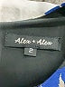 Alex + Alex 100% Polyester Graphic Blue Cocktail Dress Size 2 - photo 7