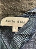 Bella Dahl 100% Rayon Chevron-herringbone Black Long Sleeve Blouse Size S - photo 7