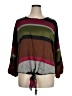 Kim & Cami Color Block Brown 3/4 Sleeve Top Size XL - photo 1