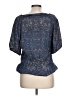 DKNY Jeans 100% Viscose Blue Short Sleeve Blouse Size L - photo 2