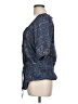 DKNY Jeans 100% Viscose Blue Short Sleeve Blouse Size L - photo 5