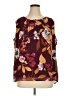 Cj Banks 100% Polyester Burgundy Sleeveless Blouse Size 1X - photo 1