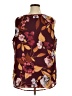 Cj Banks 100% Polyester Burgundy Sleeveless Blouse Size 1X - photo 2