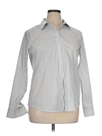 Liz Claiborne Long Sleeve Button-Down Shirt (view 1)