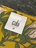 CAbi 100% Polyester Yellow 3/4 Sleeve Blouse Size M - photo 7