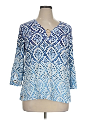 JM Collection 3/4 Sleeve Blouse (view 1)