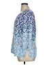 JM Collection Blue 3/4 Sleeve Blouse Size XL (petite) - photo 5