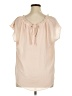 LC Lauren Conrad 100% Polyester Ivory Sleeveless Blouse Size XL - photo 2