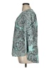 The Limited 100% Polyester Paisley Teal 3/4 Sleeve Blouse Size XL - photo 5