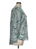 The Limited 100% Polyester Paisley Teal 3/4 Sleeve Blouse Size XL - photo 4