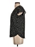 H&M 100% Polyester Black Short Sleeve Blouse Size 4 - photo 5