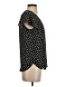 H&M 100% Polyester Black Short Sleeve Blouse Size 4 - photo 4