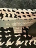 NY Collection 100% Polyester Houndstooth Silver Long Sleeve Blouse Size M - photo 7