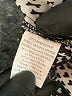 NY Collection 100% Polyester Houndstooth Silver Long Sleeve Blouse Size M - photo 8