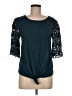 Eyeshadow Teal 3/4 Sleeve Top Size M - photo 1