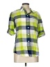 Foxcroft 100% Cotton Color Block Green Short Sleeve Button-Down Shirt Size 10 - photo 1