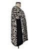 Susan Lawrence Animal Print Black Short Sleeve Top Size L - photo 4