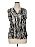 Dana Buchman Silver Sleeveless Blouse Size XL - photo 1
