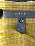 Foxcroft Checkered-gingham Yellow 3/4 Sleeve Button-Down Shirt Size 12 - photo 7