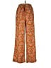 pretty garbage 100% Polyester Paisley Orange Casual Pants Size L - photo 1