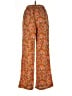 pretty garbage 100% Polyester Paisley Orange Casual Pants Size L - photo 2
