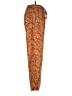 pretty garbage 100% Polyester Paisley Orange Casual Pants Size L - photo 4