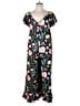Emery Rose Floral Black Jumpsuit Size 1X - photo 1