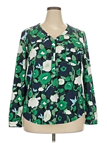 Merona Long Sleeve Blouse (view 1)