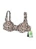 VETCHY Animal Print Tan Swimsuit Top Size M - photo 1