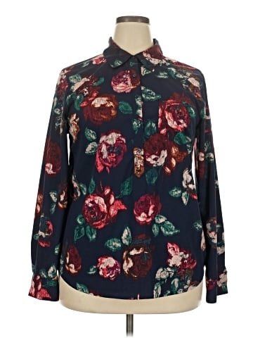 Merona Long Sleeve Blouse (view 1)
