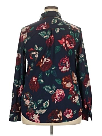 Merona Long Sleeve Blouse (view 2)