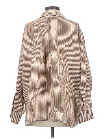 Zara 3/4 Sleeve Button-Down Shirt (view 2)