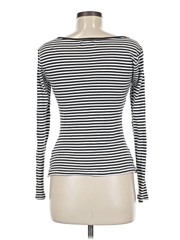 Madewell Fine Ribbed Sweetheart Tee in Stripe (view 2)