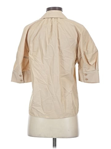 Zara 3/4 Sleeve Button-Down Shirt (view 2)