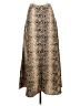 Zara 100% Polyester Animal Print Gold Formal Skirt Size XS - photo 1