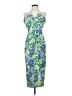 Rhode 100% Viscose Tropical Blue Casual Dress Size 4 - photo 1