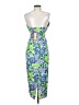 Rhode 100% Viscose Tropical Blue Casual Dress Size 4 - photo 2