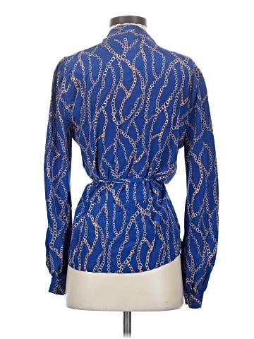 L'Agence Long Sleeve Silk Top (view 2)