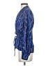 L'Agence 100% Silk Blue Long Sleeve Silk Top Size S - photo 5