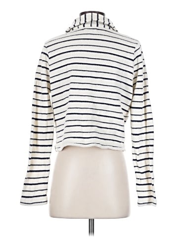 Madewell Striped Button-Front Collared Cardigan (view 2)