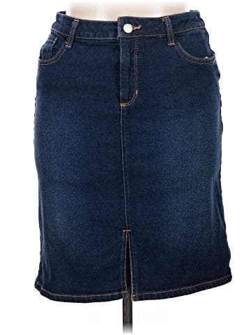 a.n.a. A New Approach Denim Skirt (view 1)