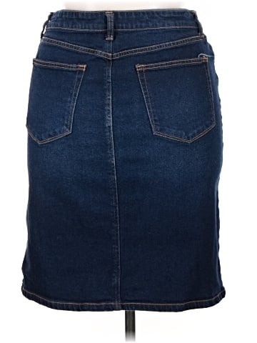 a.n.a. A New Approach Denim Skirt (view 2)