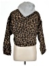 Love Tree 100% Polyester Animal Print Brown Faux Fur Jacket Size L - photo 2