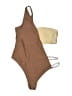 Unbranded Solid Tan Brown One Piece Swimsuit Size XL - photo 1