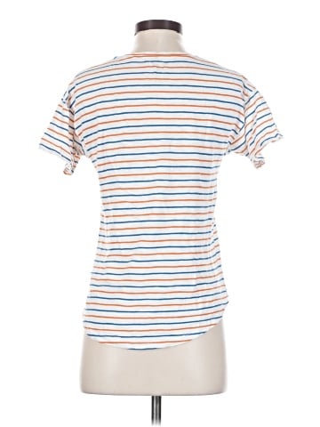 Madewell Whisper Cotton Crewneck Tee in Brion Stripe (view 2)