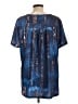 Unbranded Tie-dye Blue Short Sleeve Blouse Size L (estimated) - photo 2