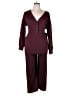On 34th Solid Burgundy Jumpsuit Size XL - photo 1