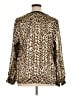 Chaus 100% Polyester Animal Print Brown Long Sleeve Blouse Size XL - photo 2